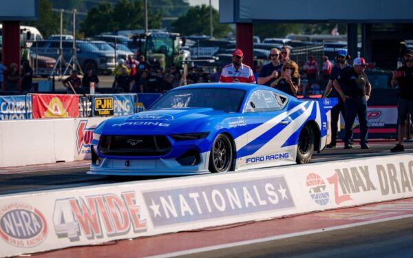 Ford Mustang Cobra Jet 2200 hits 6.87 seconds in the quarter-mile, resetting the electric drag racing benchmark