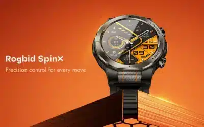 Rogbid SpinX smartwatch arrives with an optical scroll wheel and 1 100 mAh battery for weeks-long use