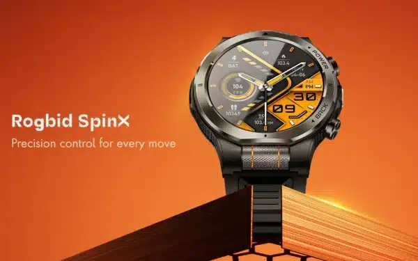 Rogbid SpinX smartwatch arrives with an optical scroll wheel and 1 100 mAh battery for weeks-long use