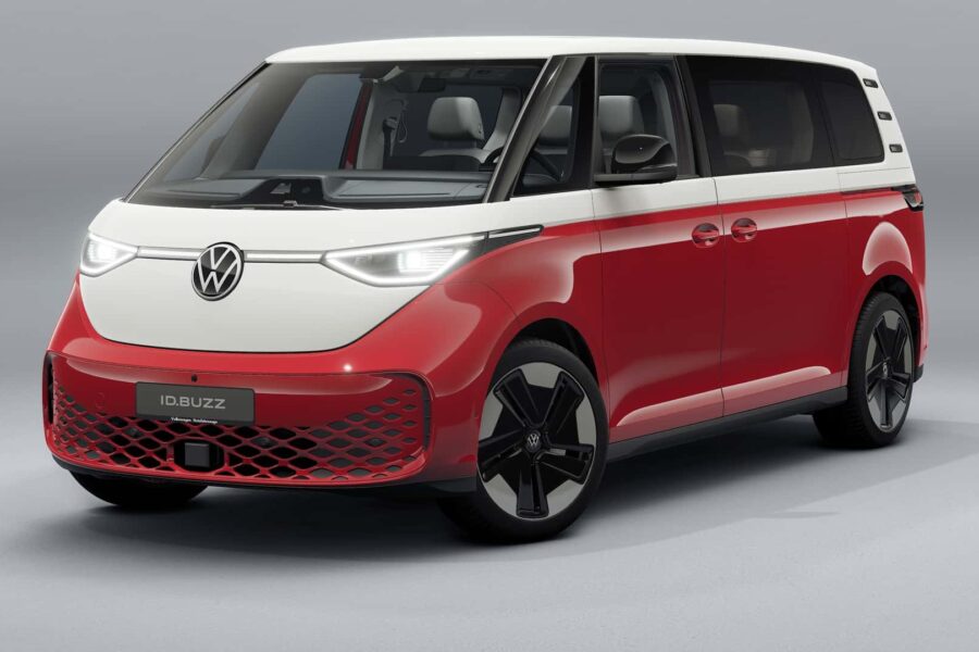 Volkswagen ID. Buzz update adds vehicle-to-load and real buttons, but the U.S. may have to wait